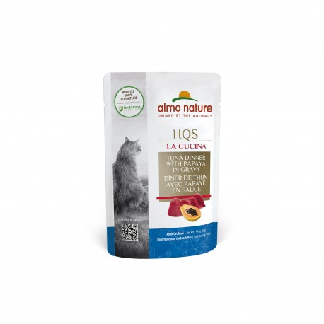 ALMO POCHETTE LA CUCINA CHAT THON ET PAPAYE EN SAUCE 55GR ALMO Canned Food