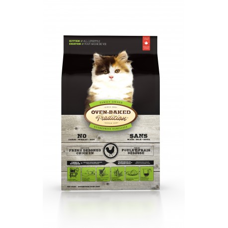OBT Nourriture Chat/ Chaton 5 lbs OVEN BAKED TRADITION Nourritures sèche