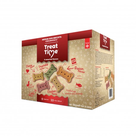 TREAT TIME Biscuit Medium Assortis 7 lbs OVEN BAKED TRADITION Friandises