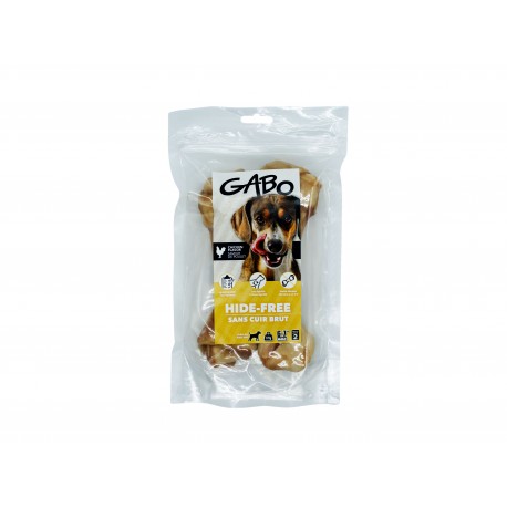 GABO, GATERIES POUR CHIEN - OS SANS CUIR BRUT A SAVEUR DE PO GABO Treats