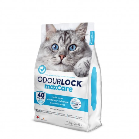 INT. Odour Lock Maxcare Aggl. Non parfumée 12 kg INTERSAND-ODOUR LOCK Litter