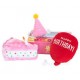 ZP BIRTHDAY BOX PELUCHE 3 PIÈCES ROSE 11'' ZIPPYPAWS Jouets