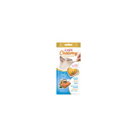 Gateries Catit Creamy avec superaliments, Saumon, quinoa et CATIT Friandises