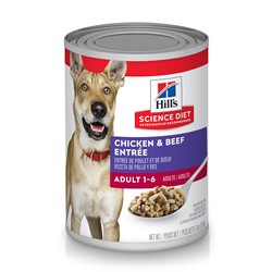 Hill s Science Diet Adult Chicken & Beef Entrée HILLS-SCIENCE DIET Canned Food