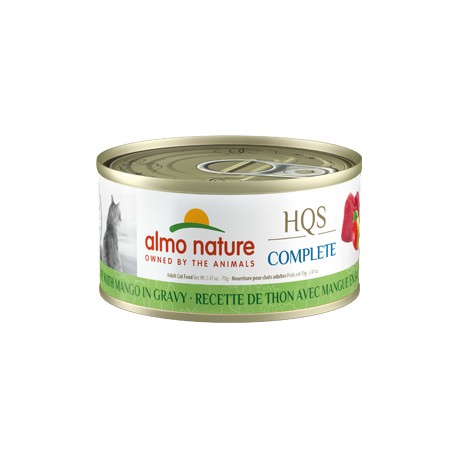 ALMO NATURE HQS COMPLETE CHAT THON ET MANGUE EN SAUCE 70GR ALMO Canned Food