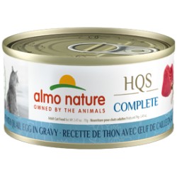 ALMO NATURE HQS COMPLETE CHAT THON ET OEUF DE CAILLE EN SAUC ALMO Nourritures en conserve