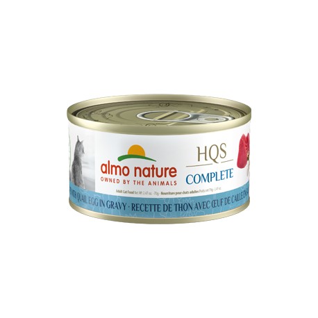 ALMO NATURE HQS COMPLETE CHAT THON ET OEUF DE CAILLE EN SAUC ALMO Canned Food