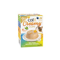 Mousse Catit Creamy Cups, Assortiment, 4 x 25 g CATIT Friandises