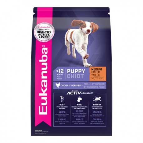 PROMOCLAIMEUK - FÃ©vrier - EUK. PUPPY MEDIUM CHIOT 30 LB 13 EUKANUBA Nourritures sèches