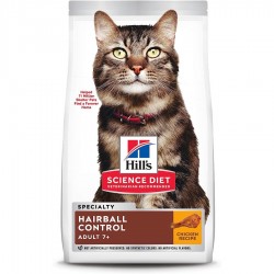 Hills Science Diet Adult 7 Hairball Control 7 lbs  Dry Food