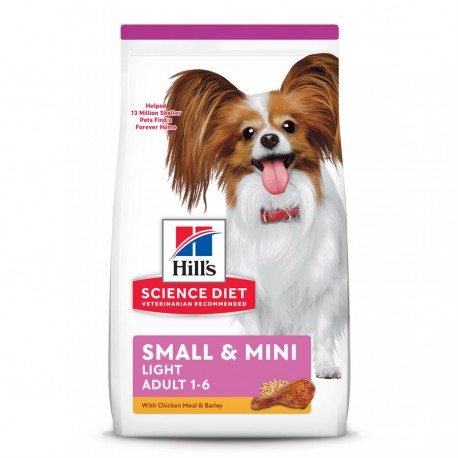 Hills Science Diet Adult Light Small Paws  4,5 lbs  Nourritures sèches