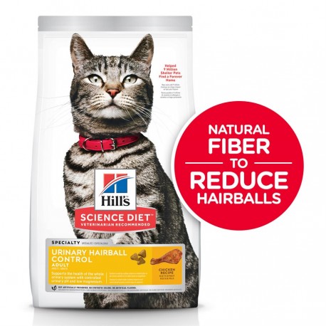 Hills Science Diet Adult Urinary & Hairball Control 7 lbs HILLS-SCIENCE DIET Dry Food