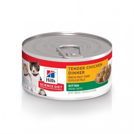 Hills Science Diet Kitten Tender Chicken Dinner 5,5 oz  Canned Food