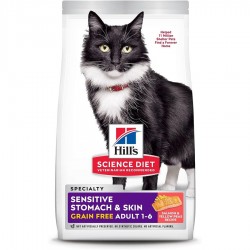 Hills ScDiet Ad. Sens.Stomach&Skin Grain Free 13 lbs HILLS-SCIENCE DIET Dry Food