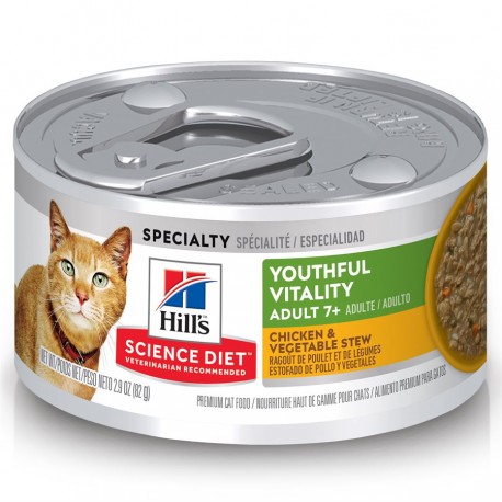 Hills Sc Diet Youthful Vit. Adulte 7+ saumon et légumes 2.9 HILLS-SCIENCE DIET Canned Food