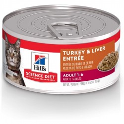 Hills Science Diet Adult Turkey & Liver Entrée 5,5 oz HILLS-SCIENCE DIET Nourritures en conserve