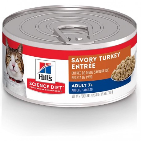 Hill s Science Diet Adult 7 Savory Turkey Entrée 5,5 oz