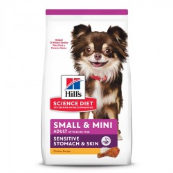 Hill s ScDiet Adult Sensitive Stom.&Skin Sm.&Mini 15 lbs HILLS-SCIENCE DIET Dry Food
