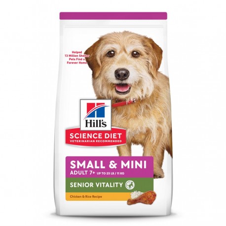 Hills ScDiet Adult 7 Senior Vitality Sm.&Mini 3,5 lbs HILLS-SCIENCE DIET Nourritures sèches