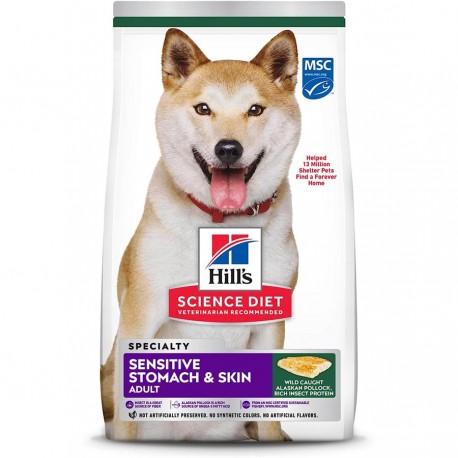 Hills ScDiet Sensitive stomach & skin farine de goberge, org HILLS-SCIENCE DIET Dry Food