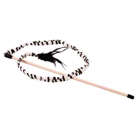 BUDZ JOUET POUR CHAT - SERPENTIN ZEBRE SUR BATON 49 BUDZ Jouets