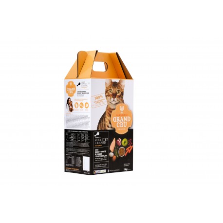 CANISOURCE GRAND CRU CHAT POULET & CANARD SANS GRAINS 1KG CANISOURCE Nourritures sèche