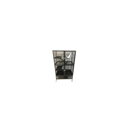 ARTHUR CAGE FURET VILLA AZURA NOIR 80X54X137 CM ARTHUR Equipped Cages