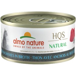 ALMO NATURE HQS NATURAL CHAT THON AVEC ANCHOIS AU BOUILLON 7 ALMO Nourritures en conserve