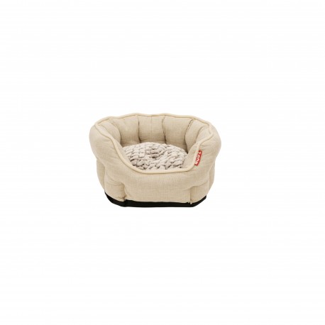 BUDZ LIT ROND A REBORDS ELEVES - DELUXE, CREME PETIT 17.5 x1  Beds, Cushions, Baskets