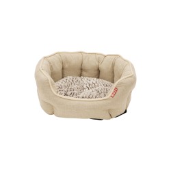 BUDZ LIT ROND A REBORDS ELEVES - DELUXE, CREME MOYEN 22.5 x2  Lits, coussins, paniers