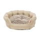 BUDZ LIT ROND A REBORDS ELEVES - DELUXE, CREME GRAND 29 x24  Beds, Cushions, Baskets