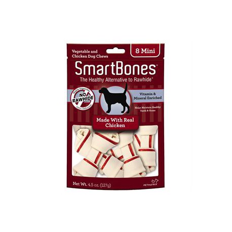 Spectrum Os à Mâcher « Smart Bones » Poulet Mini 8 MCX SMARTBONES Friandises