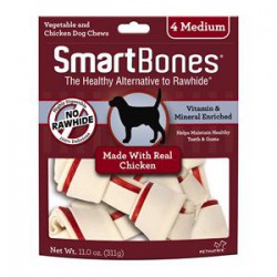 Spectrum Os à Mâcher « Smart Bones » Poulet Moyen 4 MCX