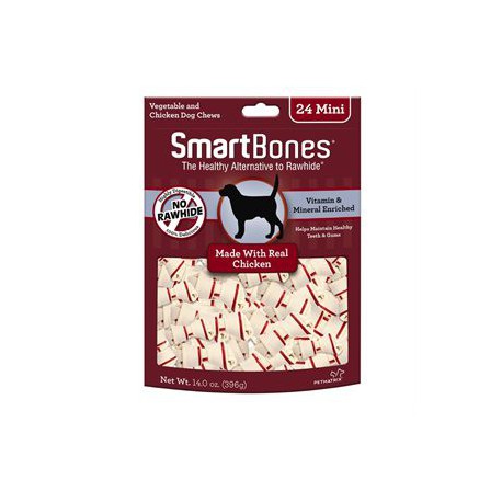 Spectrum Os à Mâcher « Smart Bones » Poulet Mini 24 MCX SMARTBONES Friandises