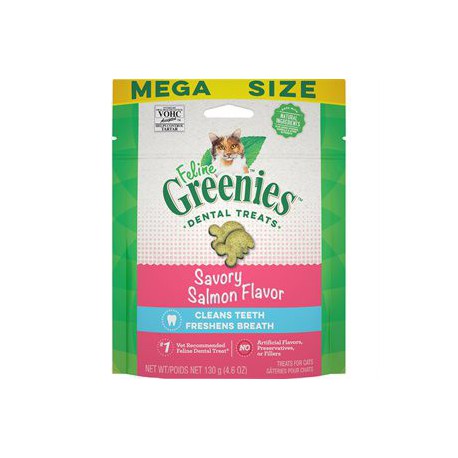 Greenies Feline Salmon Complete Dental Treat 4.6oz GREENIES Treats