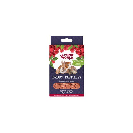 PROMO - DÃ©cembre - Pastilles LW petits ani., framb., 75 g LIVING WORLD Friandises