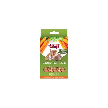 PROMO - DÃ©cembre - Pastilles LW petits ani., carotte, 75g LIVING WORLD Friandises