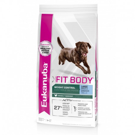 EUK. ADULT LARGE BREED FIT BODY / EUK. LARGE CONTRÔLE DE POI EUKANUBA Nourritures sèches