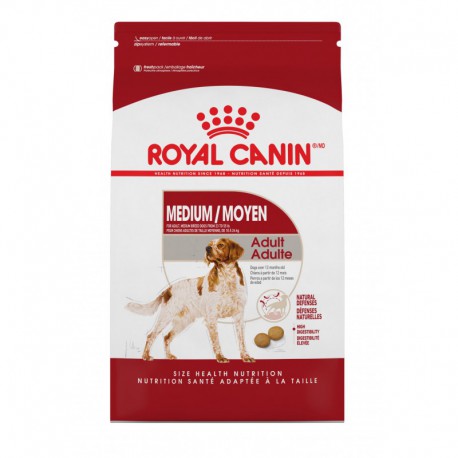 PromoClaim - Avril - MEDIUM Adult / MOYEN Adulte 6 lbs 2 ROYAL CANIN Nourritures sèches