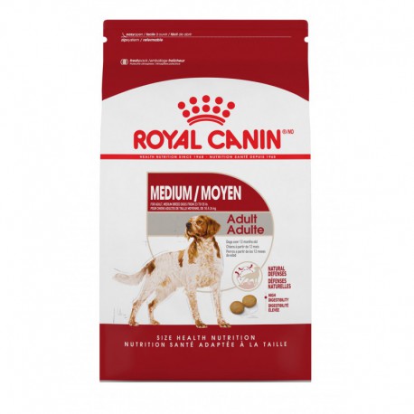 PROMOCLAIMRC - Novembre - MEDIUM Adult / MOYEN Adulte 30 lb ROYAL CANIN Nourritures sèches