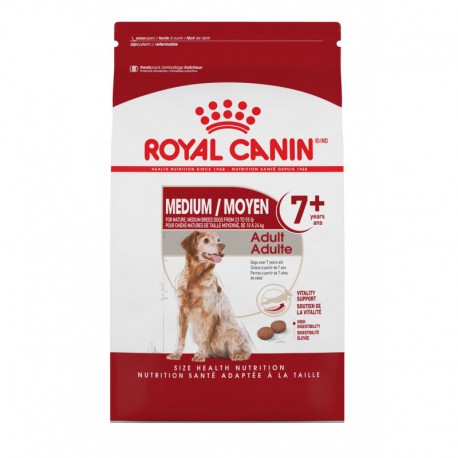 MEDIUM Adult 7+ / MOYEN Adulte 7+ 30 lb 13,6 kg ROYAL CANIN Dry Food