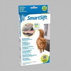 Doublures bio p. base bac SmartSift, 12 CATIT Litter Boxes And Access.
