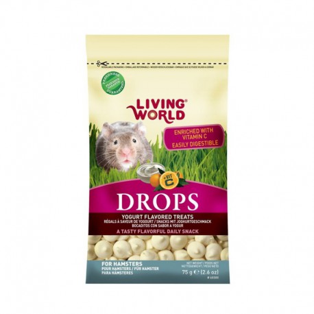 Régals - Drops -LW Hamster(Yogourt)75G-V LIVING WORLD Treats