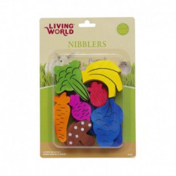 Bois à gruger Nibblers LW, fruits/lég.-V LIVING WORLD Toys