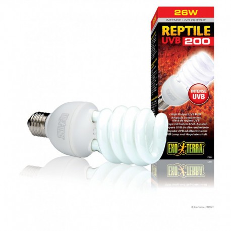 Ampoule Reptile UVB 200 EX, 26 W, 5500 K EXO TERRA Lighting solutions