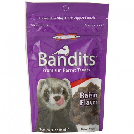 Bandits Ferret Treat, Raisin, 3 oz. MARSHALL Friandises