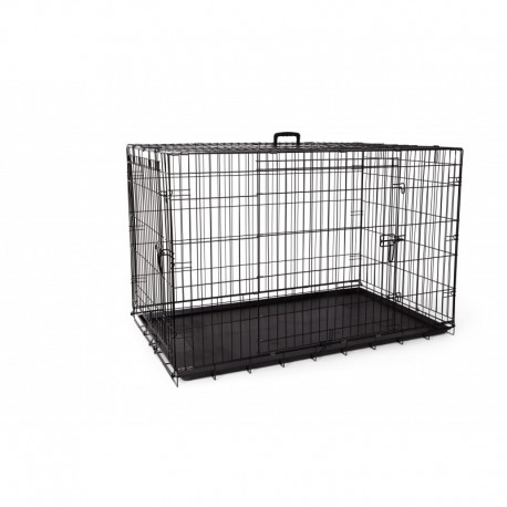 BUDZ CHIEN CAGE DELUXE 2 PORTES AVEC SEPARATEUR 122X75X81CM BUDZ Cages