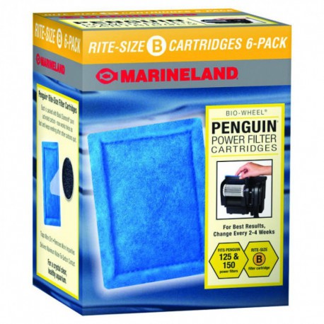 Rite Size B Cartridge 6 pack MARINELAND Filtering media