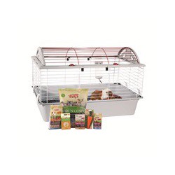 Cage equipee de luxe LWp/cochon d inde LIVING WORLD Equipped Cages