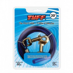 TUFF 20 Cable - SML/MED - up to 60lbs TUFF Laisses et colliers